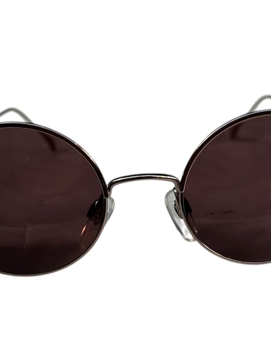 Vintage MIYAKE Design Studio Round Sunglasses Silver Frame Brown Lenses 90s main image 6